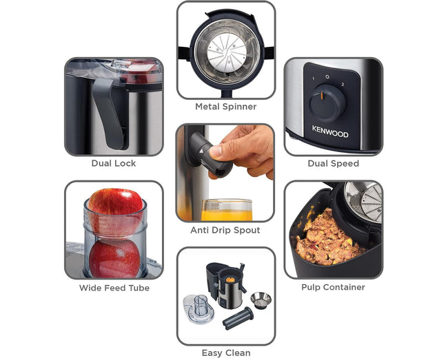 Kenwood JEM51 Juice Extractor 700W, Stainless Steel