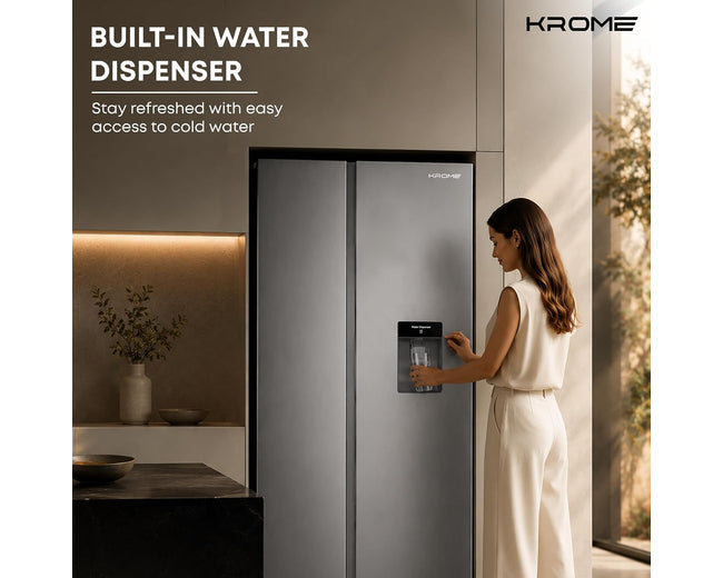 Krome KR-SBS600WM Refrigerator – water dispenser