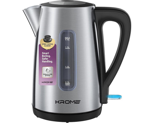 Krome KR-KTSS210PD Stainless Steel Electric Kettle 1.7L