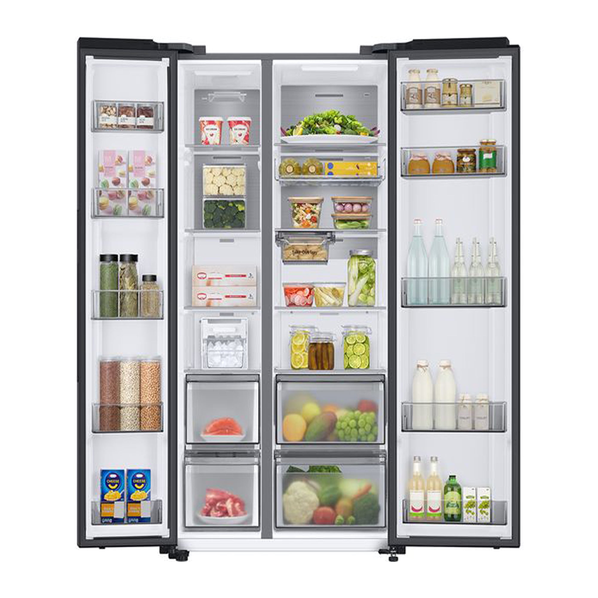 Samsung SpaceMax American‑Style Fridge Freezer 652 L Twin Cooling Plus, SmartThings Connectivity Total No Frost (Black) RS66DG815CB1EU