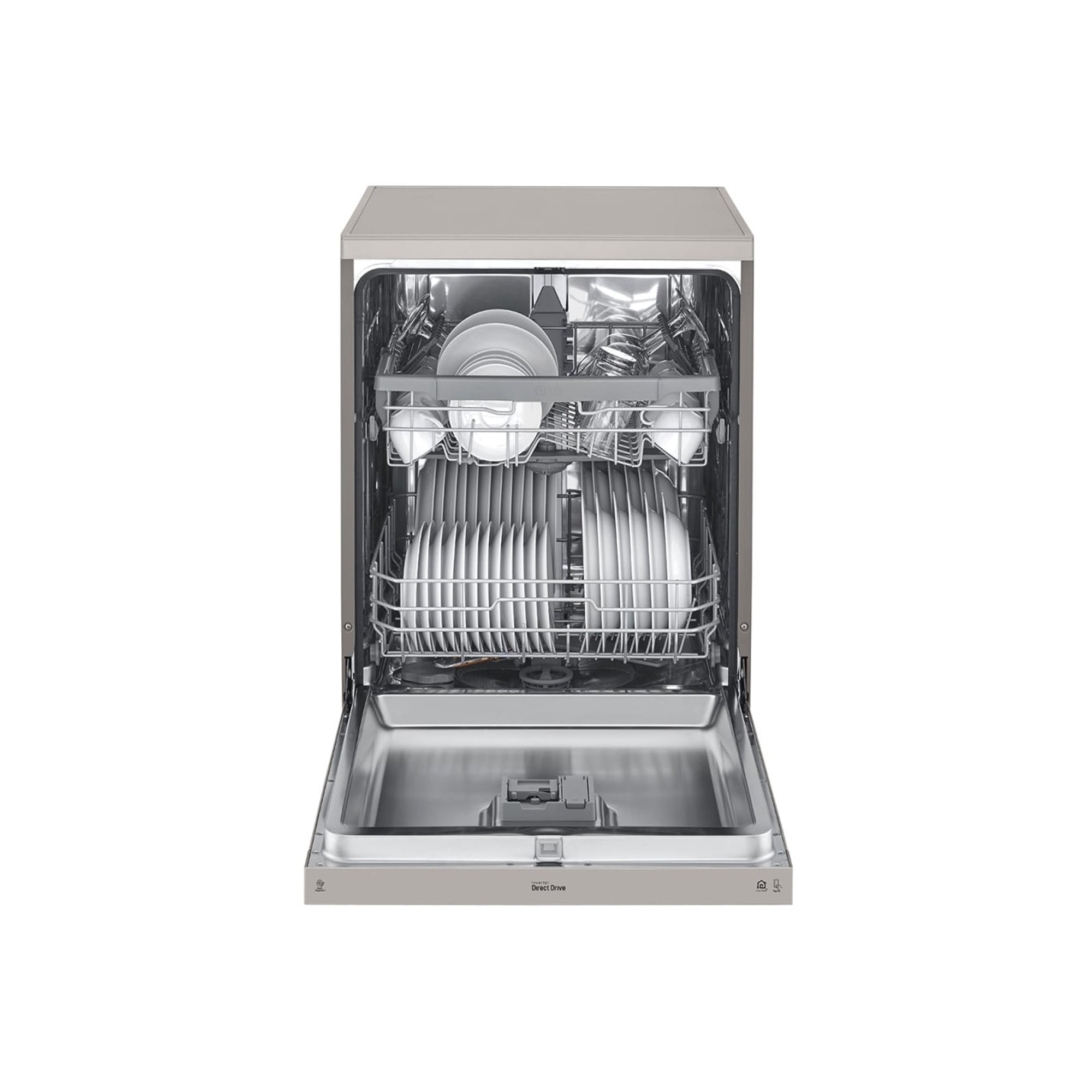 LG QuadWash Freestanding Dishwasher 14 Place Settings DFB512FP (Platinum Silver)