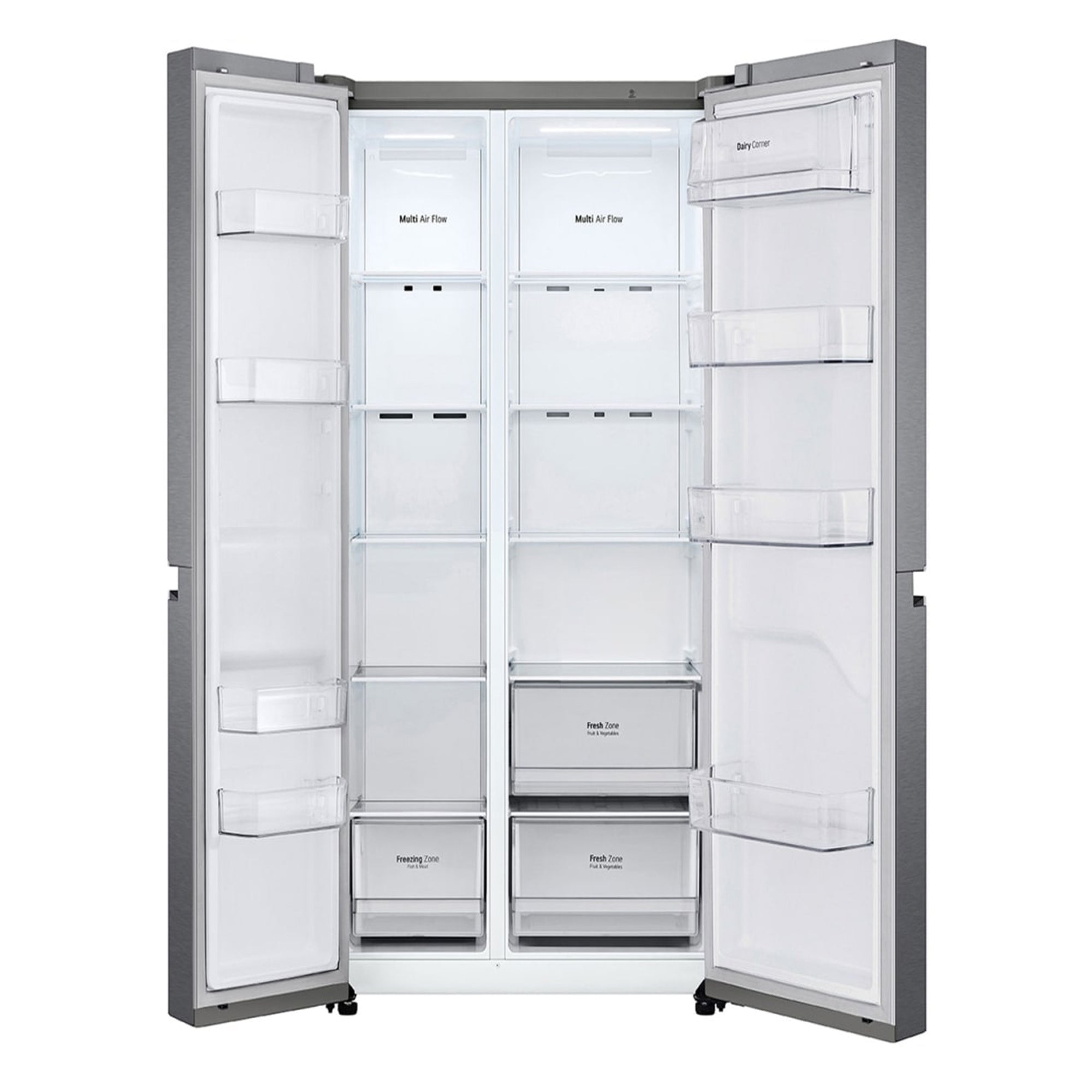 LG Side-by-Side Refrigerator 643 L – Inverter Compressor Multi Air Flow & No Frost GR-B267JQYL