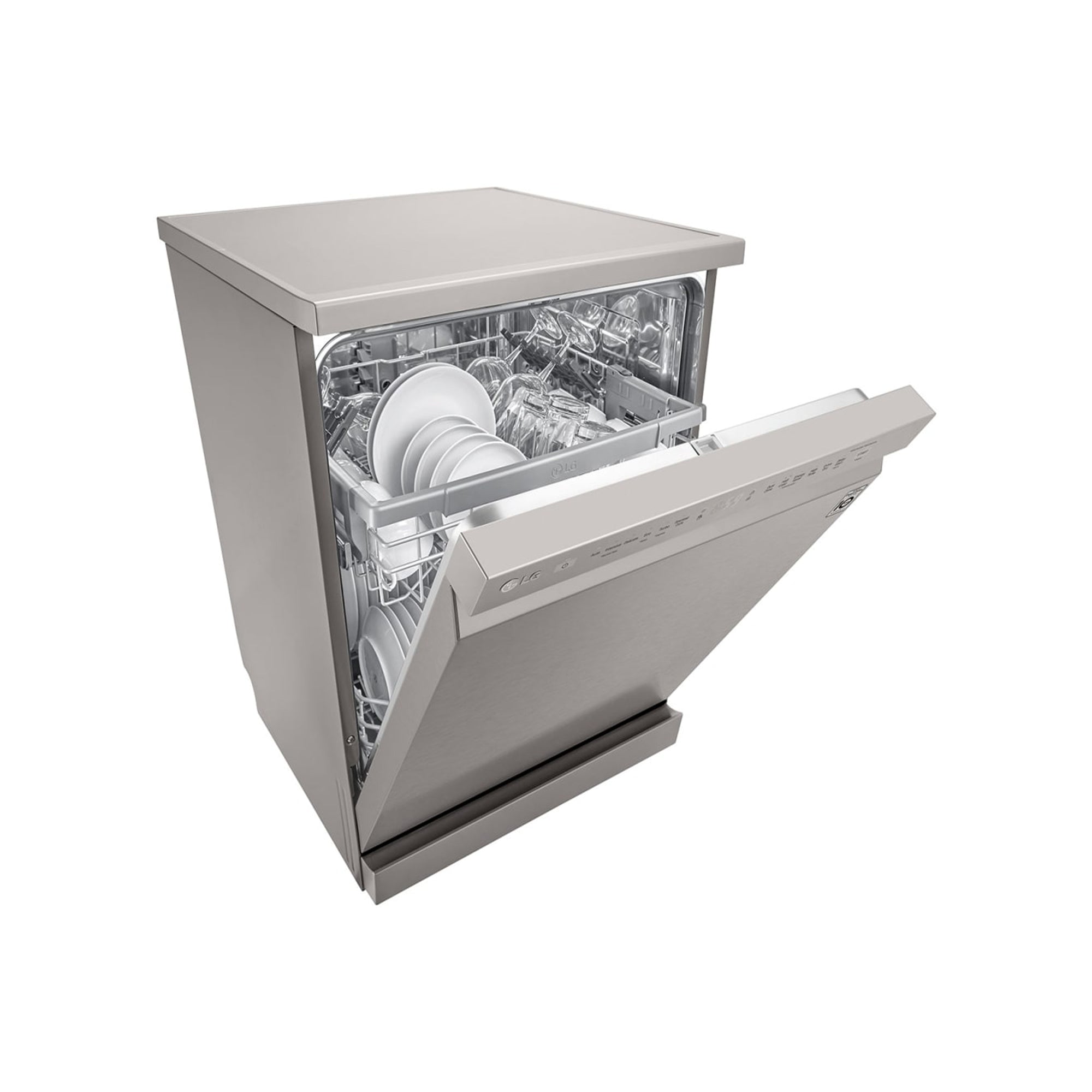 LG QuadWash Freestanding Dishwasher 14 Place Settings DFB512FP (Platinum Silver)