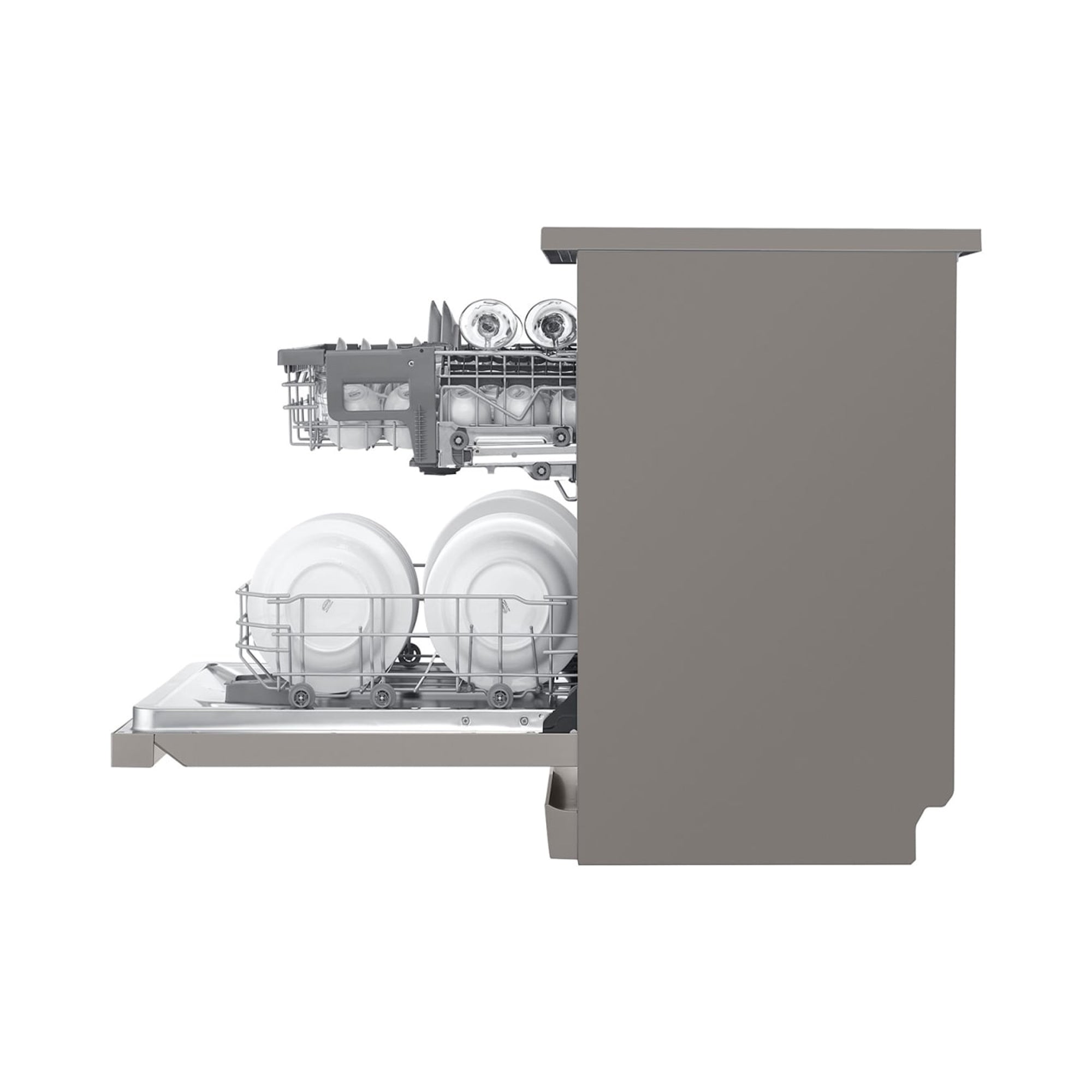 LG QuadWash Freestanding Dishwasher 14 Place Settings DFB512FP (Platinum Silver)