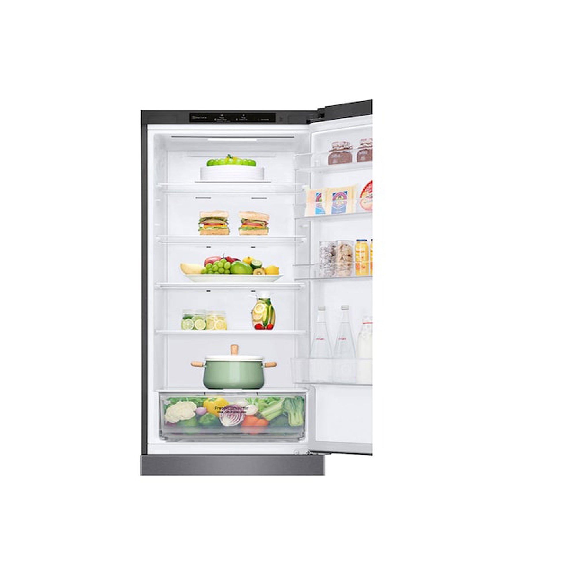 LG 384L Bottom Freezer Refrigerator – DoorCooling+ Linear Cooling No Frost Inverter Compressor GBP62DSSGC (Graphite)