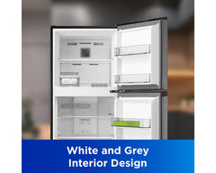 Midea MDRT395MTE46AE Refrigerator – doors open