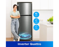 Midea MDRT395MTE46AE Refrigerator – Inverter Quattro