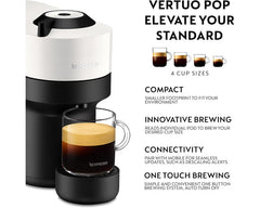 Nespresso Vertuo Pop by Krups XN920140 Coconut White - feature detail