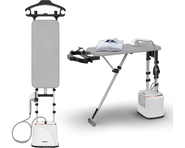 Nikai NGS292AB All-in-One Garment Steamer with Ironing Board - front view