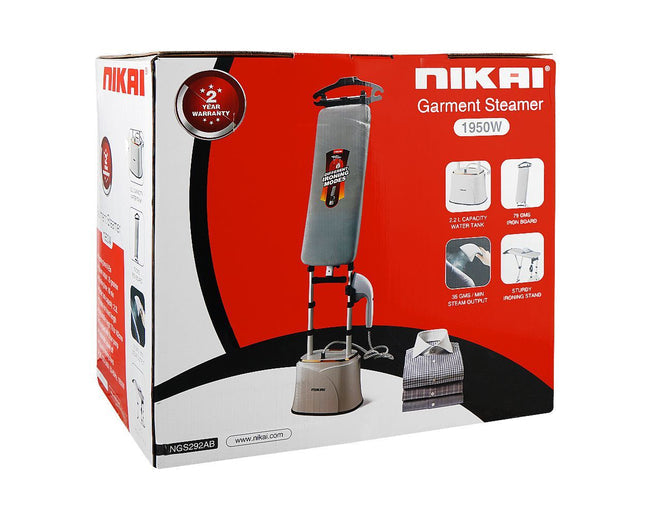 Nikai NGS292AB garment steamer - water tank and controls