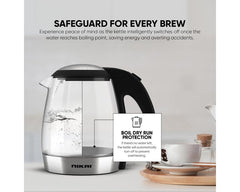 Nikai NK303G Cordless Glass Electric Kettle 1.2L