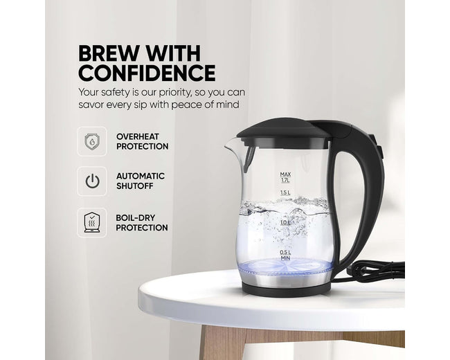 Nikai NK323G Glass Electric Kettle 1.7L