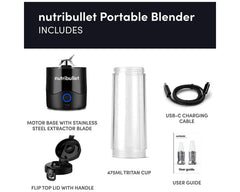 NutriBullet NBG-200 Portable Blender, Black