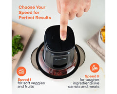 Nutricook CH1200ME Electric Food Chopper & Mincer 1.2L Glass Bowl