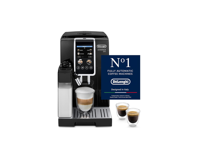 De'Longhi Dinamica Plus ECAM382.70.B espresso machine - front view