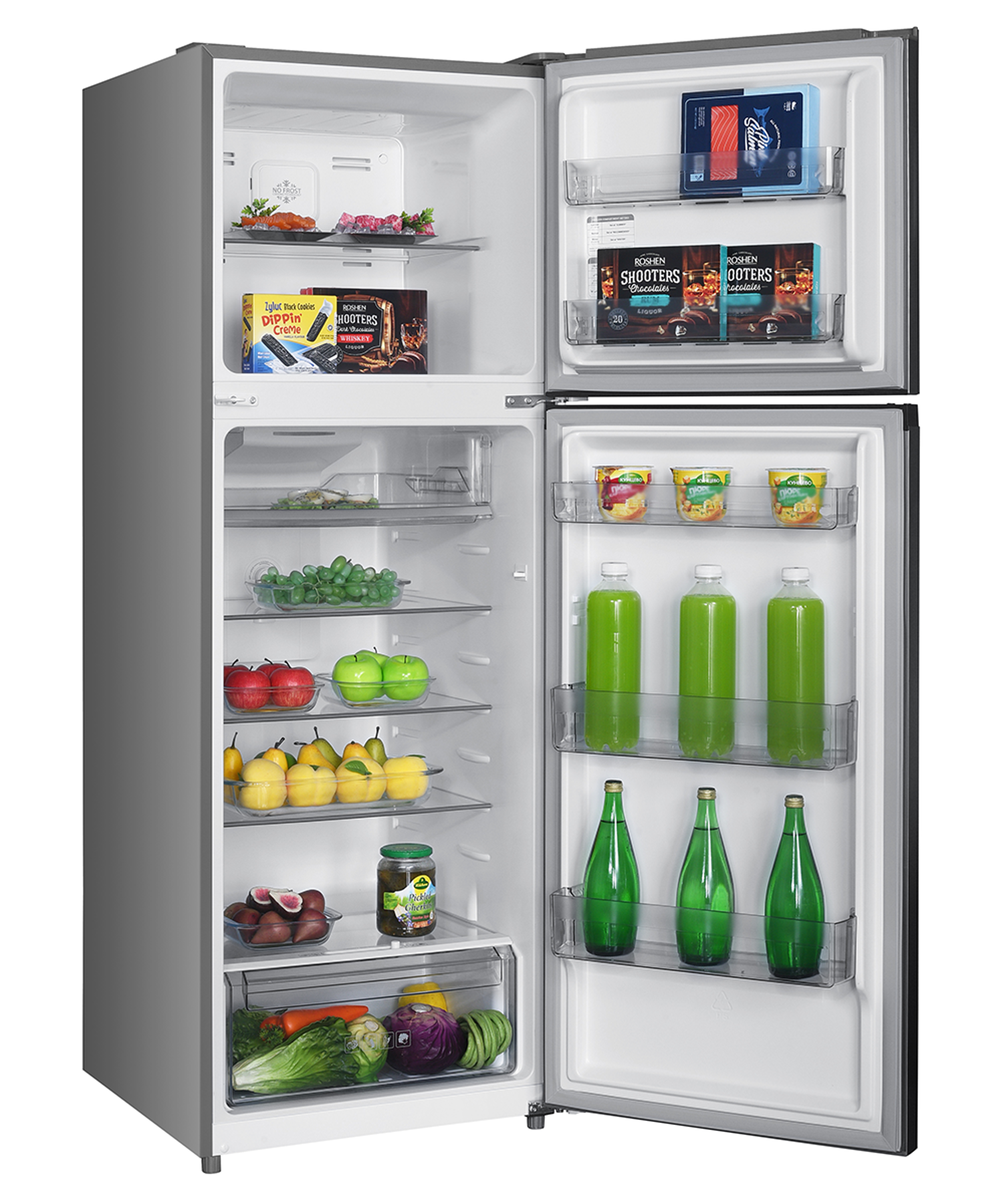 Super General SGR415IE 410L Double Door Refrigerator, No Frost, Inverter Compressor – Silver