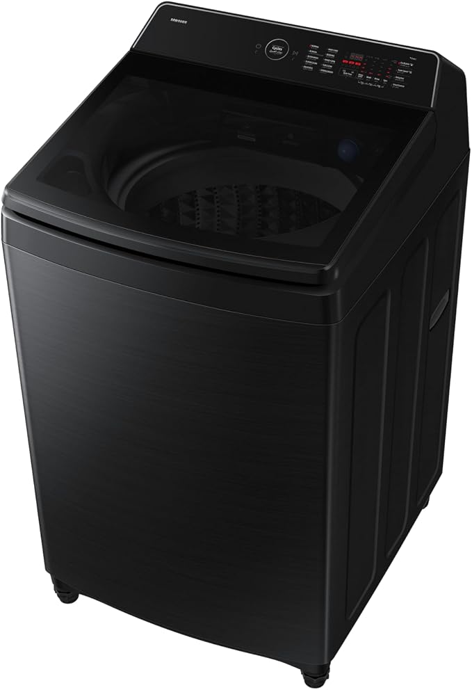 Samsung 12kg Bespoke AI Top Load Washing Machine with EcoBubble Technology, AI Energy Mode, Black WA80F12S8B