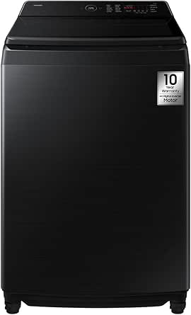 Samsung 12kg Bespoke AI Top Load Washing Machine with EcoBubble Technology, AI Energy Mode, Black WA80F12S8B