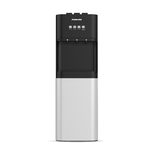 Nikai 3-Tap/Faucet Bottom Loading Water Dispenser – Instant Hot/Cold/Room Temperature, Child Safety Lock, Stainless Steel Reservoir, Suitable for Home and Office, Silver/Black – NWD4000BS