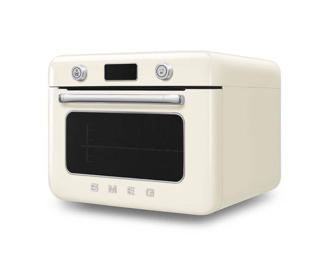 Smeg COF01CRUK cream 50's Style countertop combi steam oven - view 3