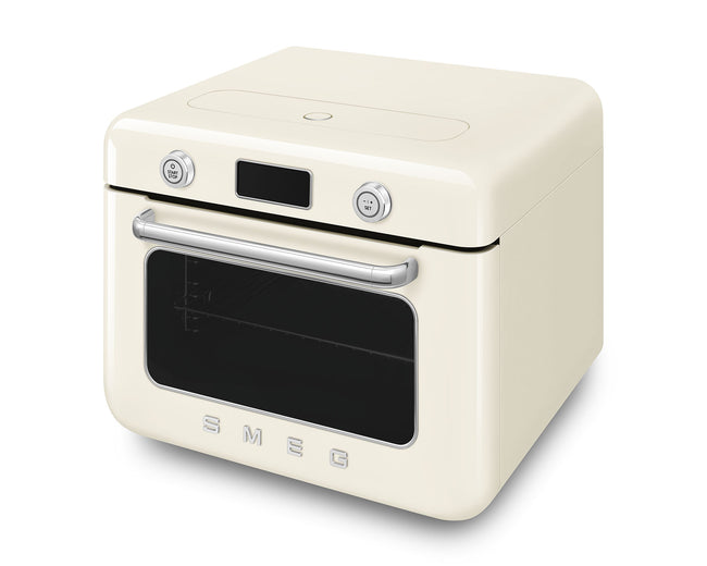 Smeg COF01CRUK cream 50's Style countertop combi steam oven - view 4