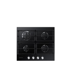 Samsung Built-In Gas Hob 60cm – 4 Burners 8.0kW Power Glass Surface NA64H3000AK (Black)