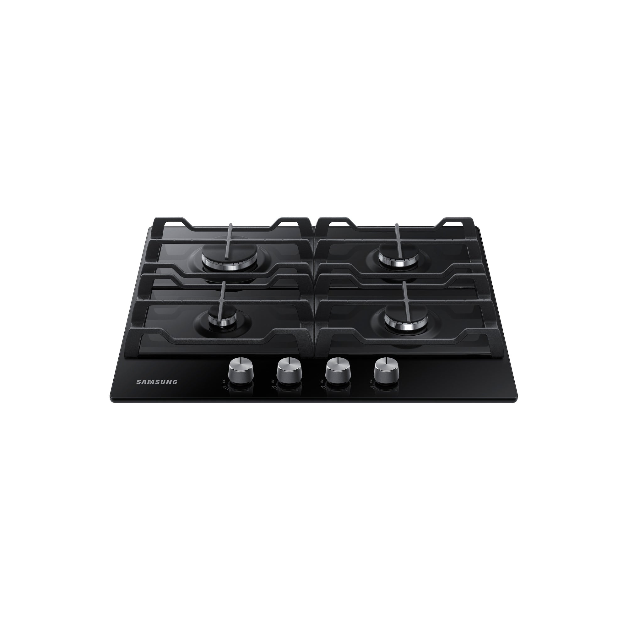 Samsung Built-In Gas Hob 60cm – 4 Burners 8.0kW Power Glass Surface NA64H3000AK (Black)