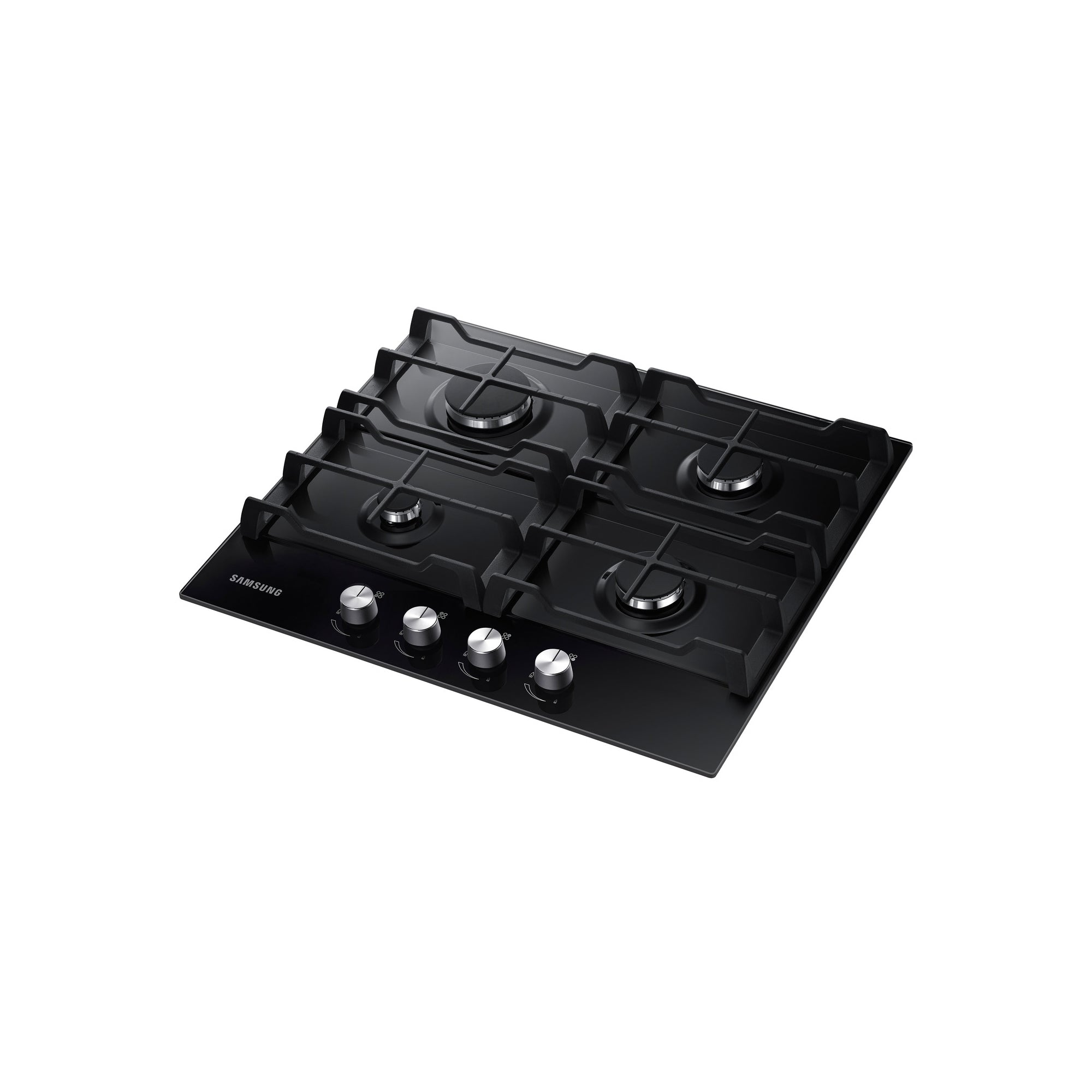 Samsung Built-In Gas Hob 60cm – 4 Burners 8.0kW Power Glass Surface NA64H3000AK (Black)